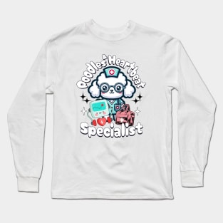 Poodles Cute - Nurse Doctors Medical Long Sleeve T-Shirt